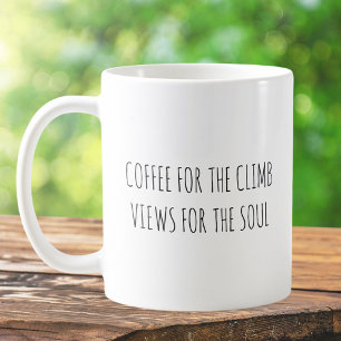 Taza De Café Chistes divertidos de cafeína para caminatas rústi