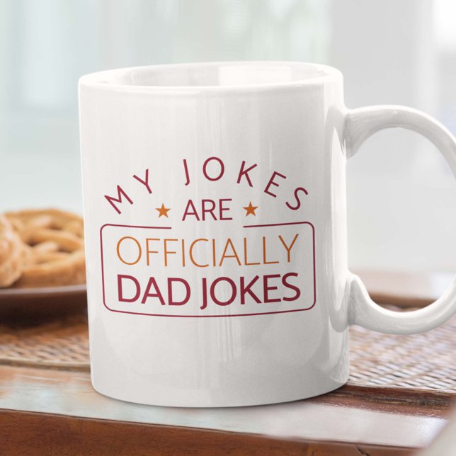 Taza De Café Chistes oficialmente de papá (Subido por el creador)