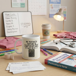 Taza De Café Chistosa cita de calculadora de examen final para
