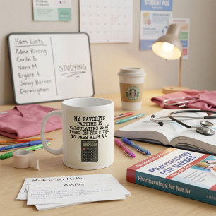 Taza De Café Chistosa cita de calculadora de examen final para