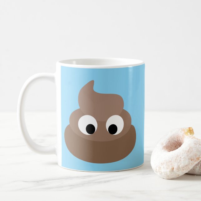 TAZA DE CAFÉ CHISTOSA CON CACAS (Con donut)