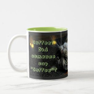 Taza de café chistosa del gato