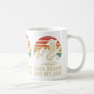Taza De Café Chistosa Judía De Lima Tocando Guitarra Juego De P