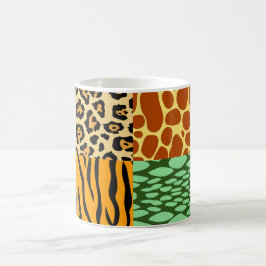 Taza De Café Chita, jirafa, tigre y serpiente