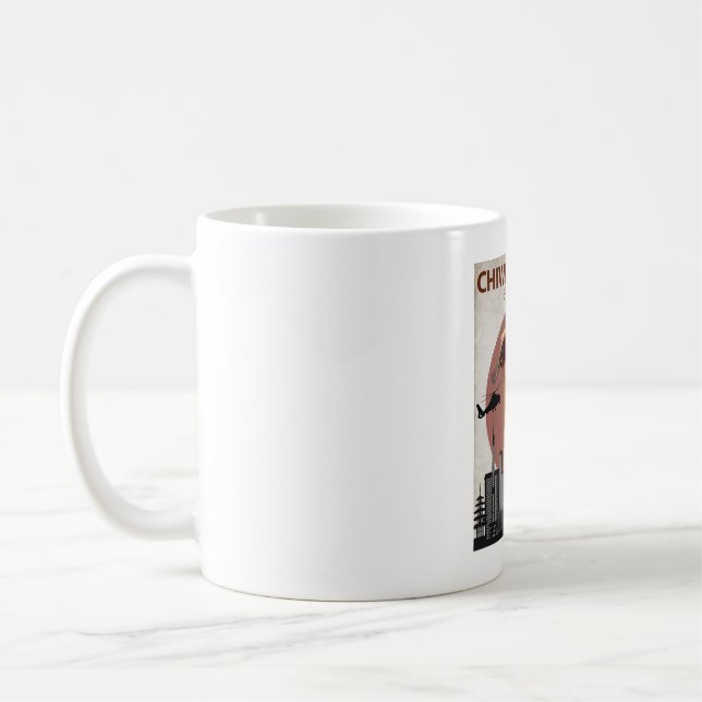Taza De Café Chiweeniezilla Funny Chiweenie T-Shirt Perros Aman (Izquierda)