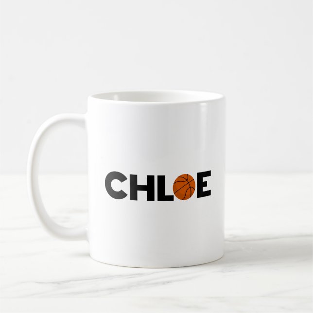 Taza De Café Chloe Basketball Coffee Mug (Izquierda)
