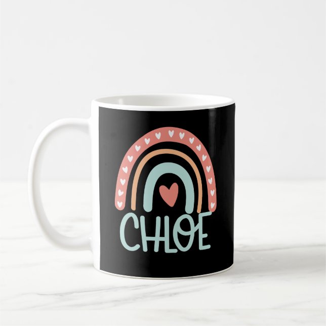 Taza De Café Chloe Personalized Name Gift (Izquierda)