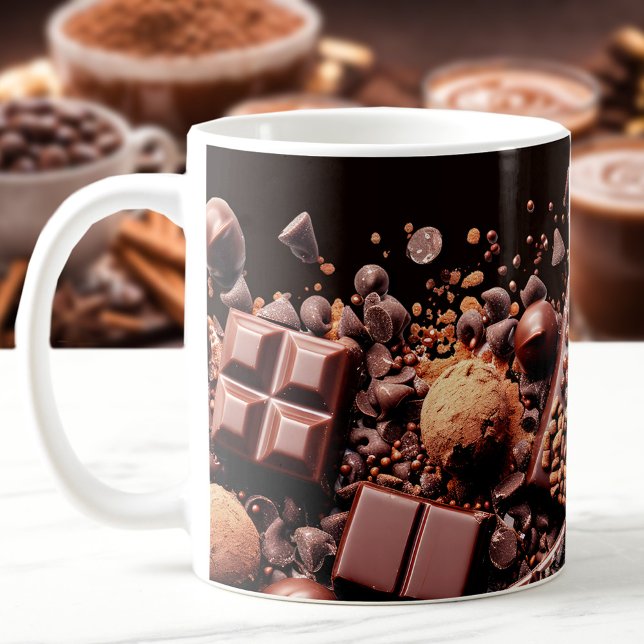 Taza De Café Chocoholic Hot Chocolate Cocoa (Chocoholic Hot Chocolate Cocoa Mug)