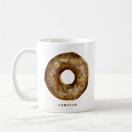 Taza De Café Chocolate acuático Donut Sprinkles Personalizado