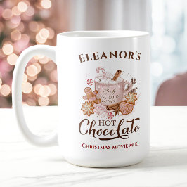Taza De Café Chocolate caliente Moderno de nombre grande Navida