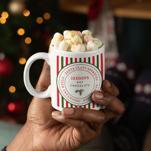 Taza De Café Chocolate Caliente Navidad de Niños Polo Norte de