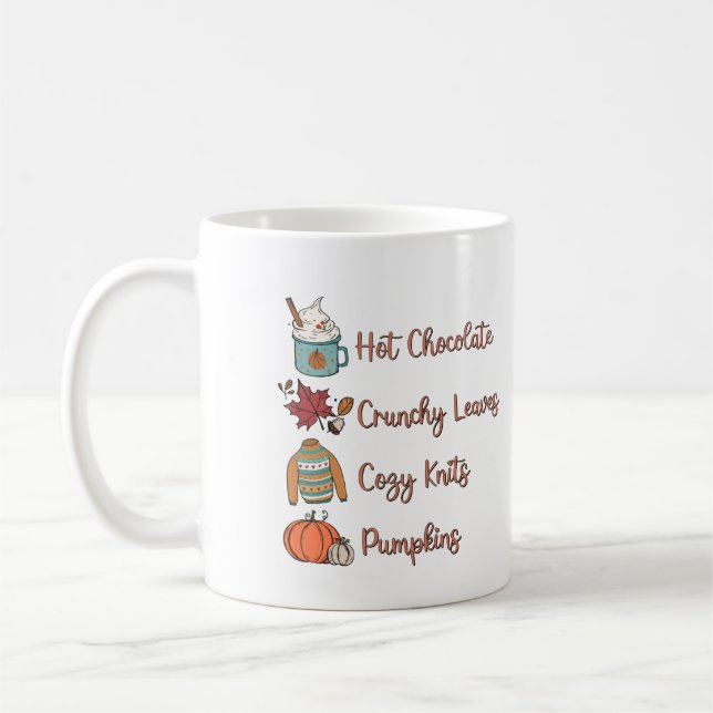 Taza De Café Chocolate caliente personalizado (Izquierda)