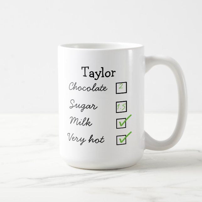 Taza De Café Chocolate caliente/taza caliente de la preferencia (Derecha)