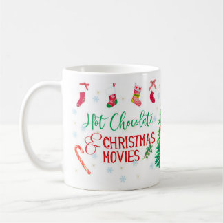Taza De Café Chocolate Caliente y Películas de Navidad