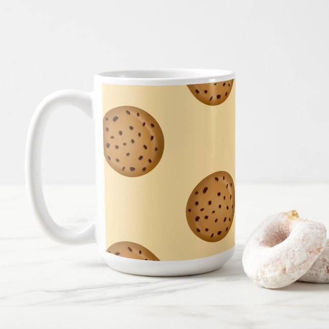 Taza De Café Chocolate Chip Cookie  (Con donut)