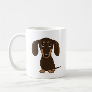 Taza De Café Chocolate Dachshund al aire libre   Perro Cute Wie