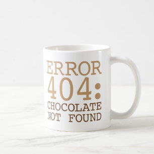 Taza De Café Chocolate del error 404 no encontrado