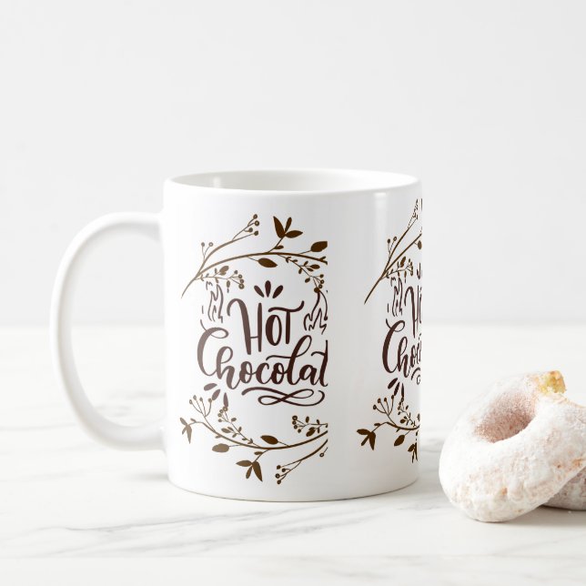 Taza De Café Chocolate divertido (Con donut)