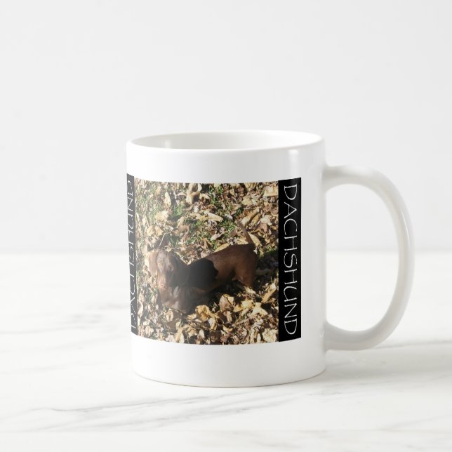 Taza De Café Chocolate Doxie (Derecha)