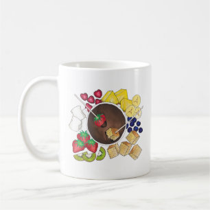 Taza De Café Chocolate Fondue Pot Retro Tartas de frutas
