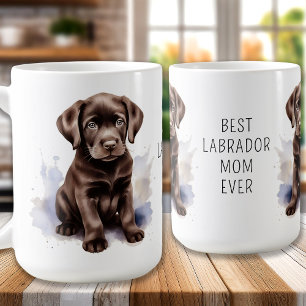 Taza De Café Chocolate Lab - Labrador Mom Extraordinaire