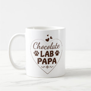 Taza De Café Chocolate Lab Papa Labrador Dad