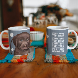 Taza De Café Chocolate Labrador Perro Cada Snack Que Haces