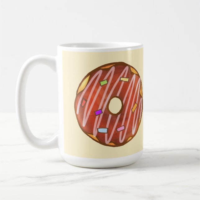 Taza De Café Chocolate Sprinkle donut (Izquierda)