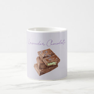 Taza De Café Chocolate Verde Pistacho Lavanda Púrpura