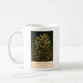 Taza De Café Cholla Cactus – Vintage Botanical Mug