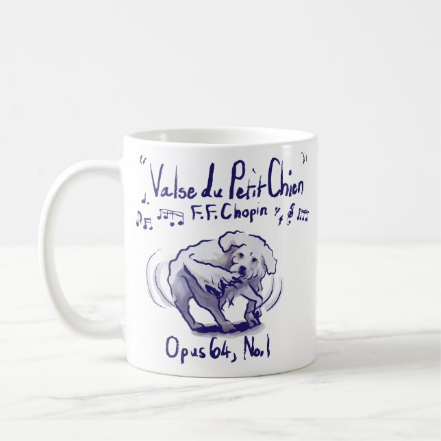 Taza De Café Chopin Minute Waltz Mug (Izquierda)