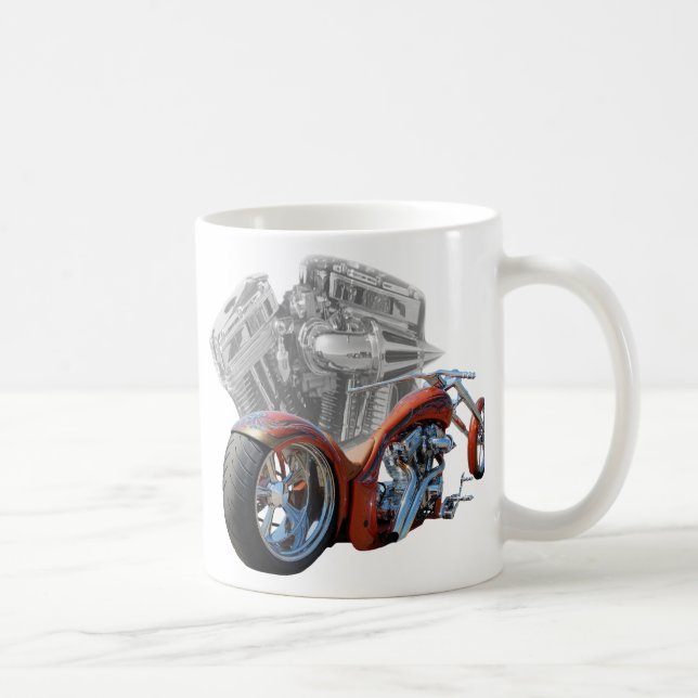 Taza De Café Chopper marrón. (Derecha)