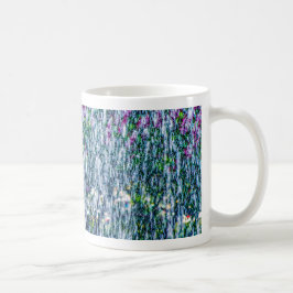 Taza De Café Chorros de fuente y flores de lila