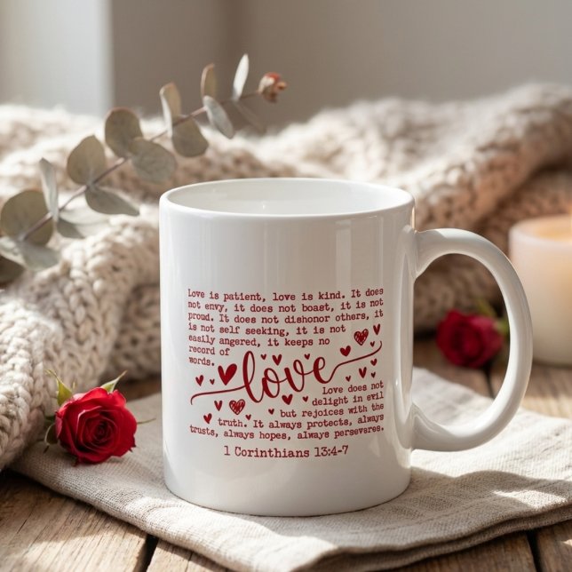 Taza De Café Christian Bible Verse Inspirational Valentines Day (Subido por el creador)