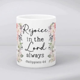 Taza De Café Christian Bible Verse Psalms Floral Coffee Mug