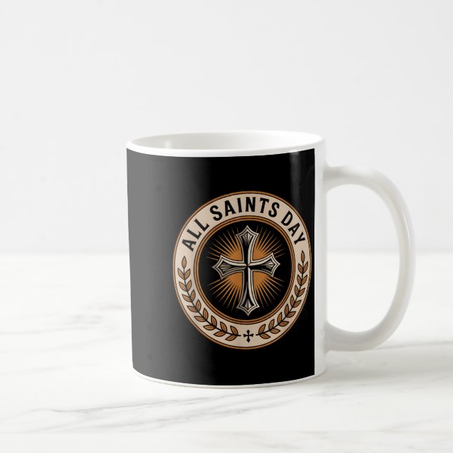 Taza De Café Christian Catholic Cross Holy Srit November All Sa (Derecha)