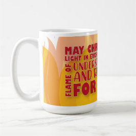 Taza De Café Christian Christmas fire mug