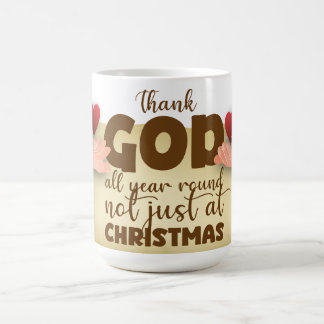 Taza De Café Christian Christmas Thank God Mug