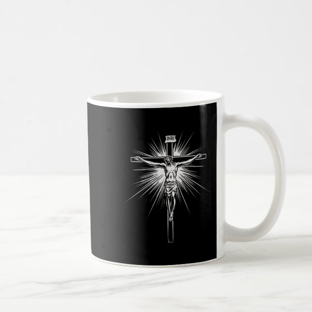 Taza De Café Christian Cross Jesus Christ Men Women Christians  (Derecha)