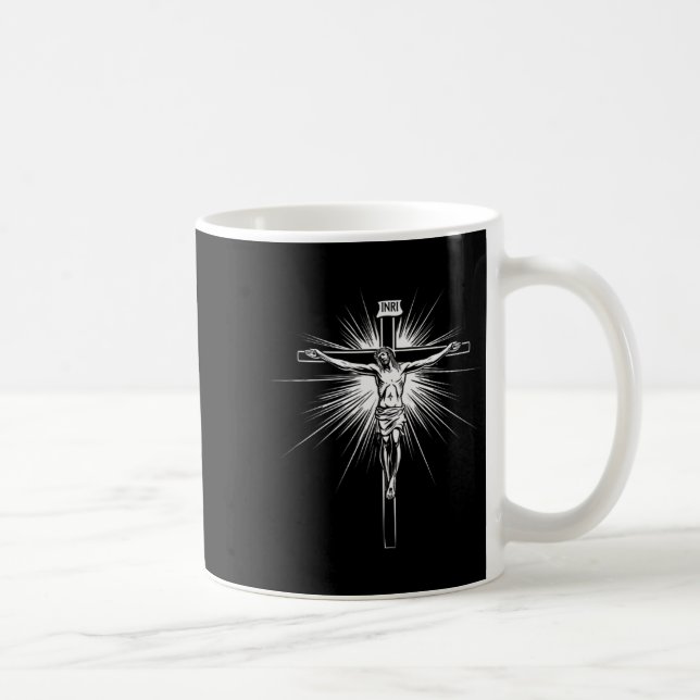 Taza De Café Christian Cross Jesus Christ Men Women Christians  (Derecha)