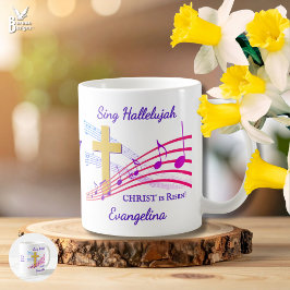 Taza De Café Christian HALLELUJAH CHRIST IS RISEN Easter