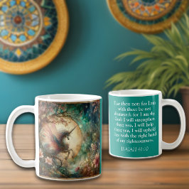 Taza De Café Christian Isaiah Verse Whimsical Unicorn Art