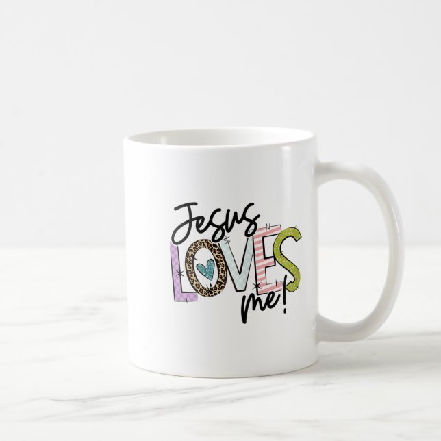 Taza De Café Christian Love Quote Gift For New Believers Jesus  (Derecha)