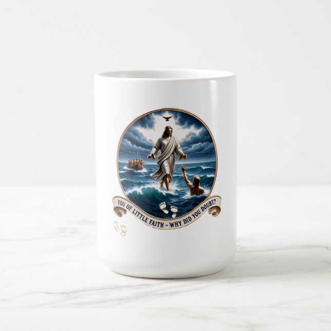 Taza De Café Christian Miracle Gift Set: Walk On Water Apparel (Centro)