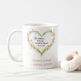 Taza De Café Christian Mother’s Day Floral Heart Mug
