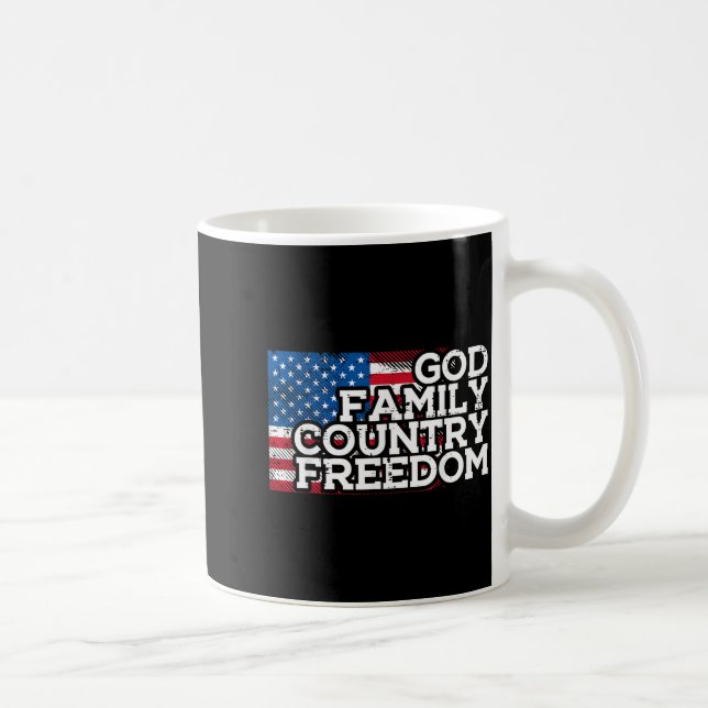 Taza De Café Christian Religious God Jesus Patriotic Men Women  (Derecha)
