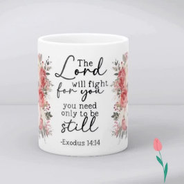 Taza De Café Christian Scripture Floral Mug