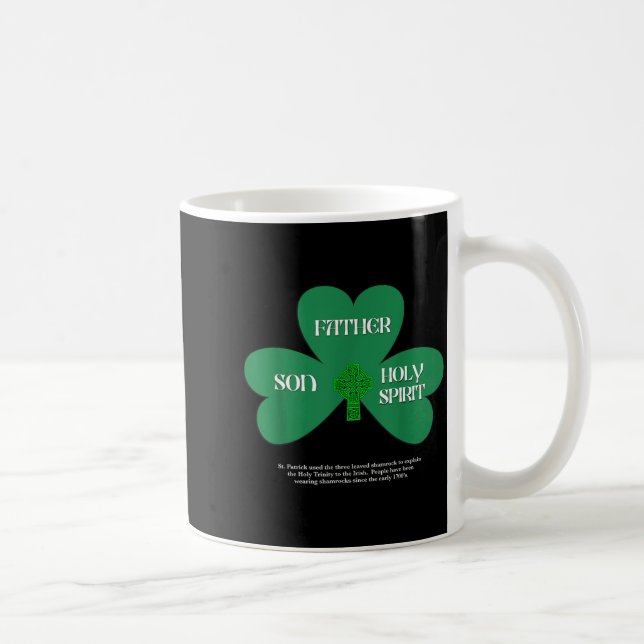 Taza De Café Christian St Patrick's Day Religious Trinity Clove (Derecha)