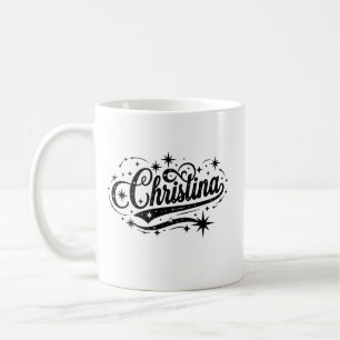 Taza De Café Christina nombre primero apellido familia