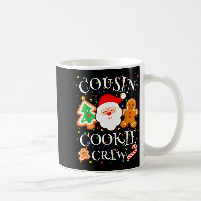 Taza De Café Christmas 2025 Cousin Cookie Baking Crew Squad Fam (Derecha)